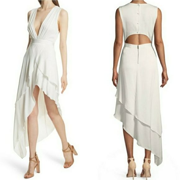 Alice+Olivia Chantay Sleeveless Asymmetric Maxi - Picture 7 of 11